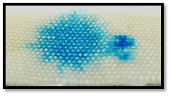 Water droplets on “smart” carbon dioxide switchable linen