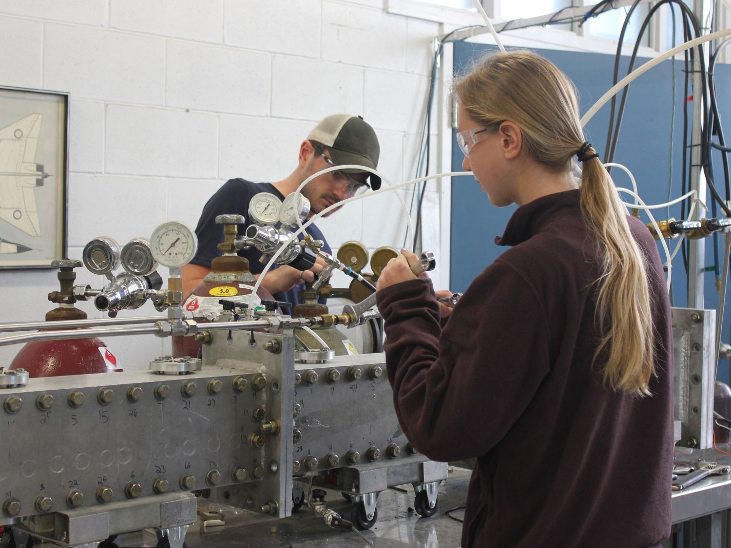 students in lab