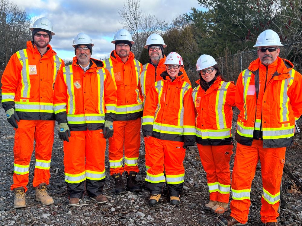 Siobhan MacDonald with work team